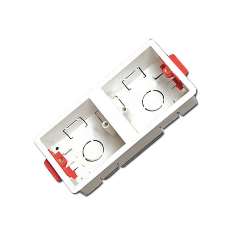 Double Box PVC Electrical Switch Box 3*6 Electrical Junction Box 2gang Wiring Plastic Box