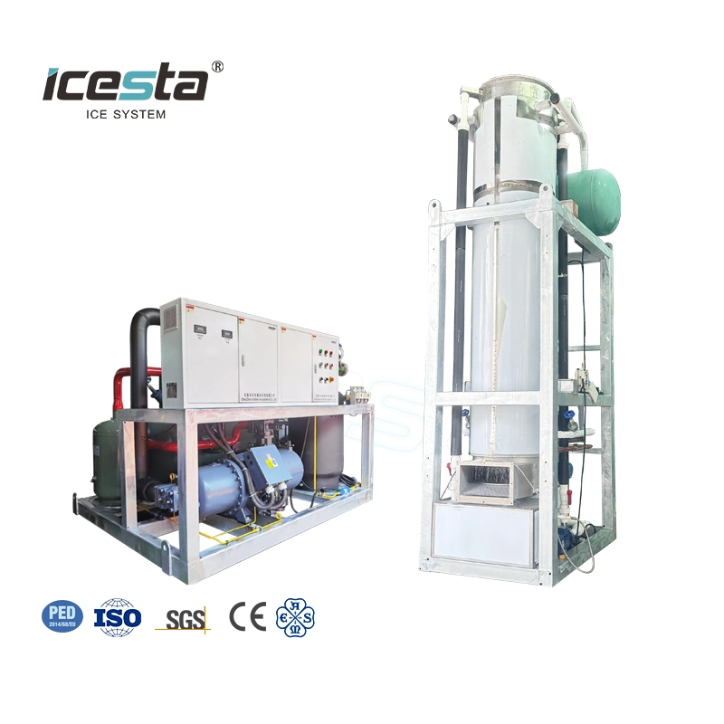 Icesta Customized Automatic New Style High Productivity Long Service Life 20 Ton Ice Tube Machine