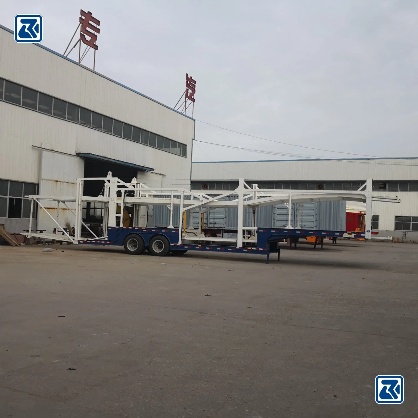 Sinotruk 2 Axle 50t Cars Carrier Semi Trailer Semi Trailers Vehicle for Sale