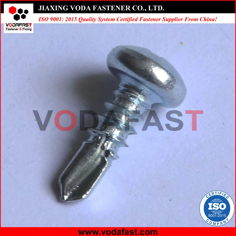 Galvanizado Vodafast Pan auto cabeza de tornillo de perforación