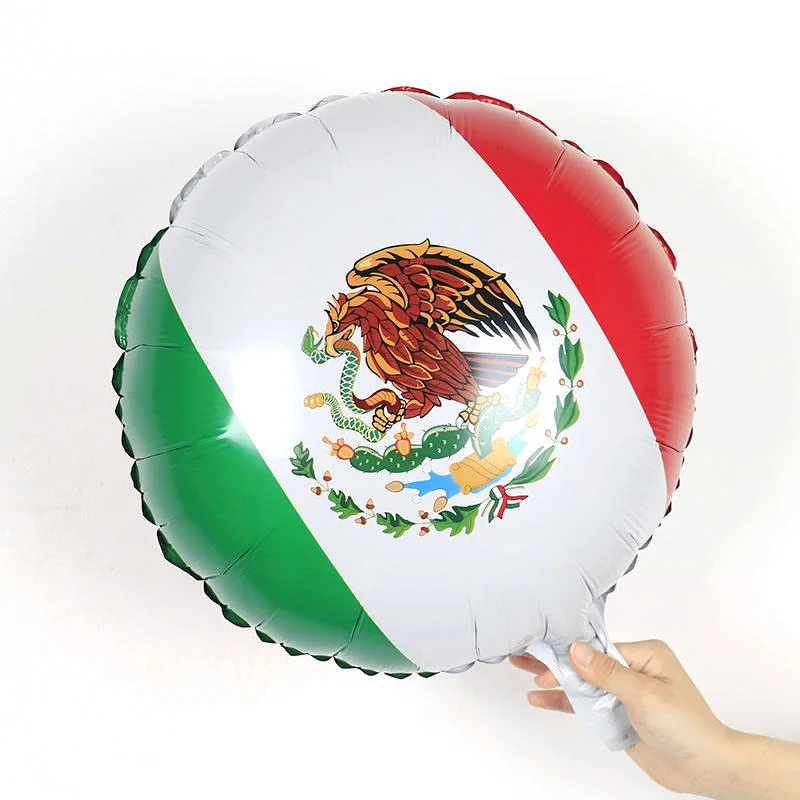 18inch National Flag Foil Balloons American Mexican Flag Helium Globos Independence Day Party Decor National Celebration balloon