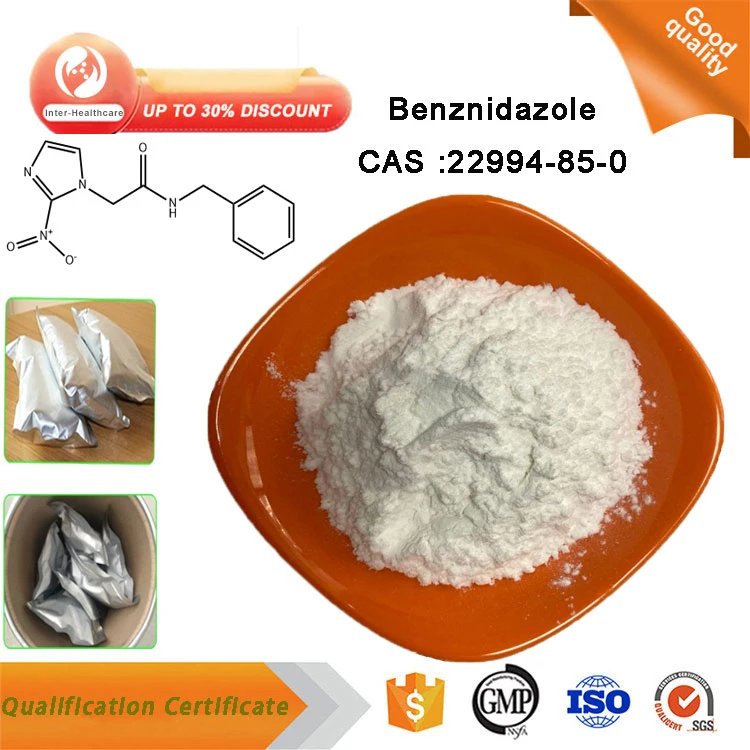 Productos químicos de alta calidad materias primas Precio Benznidazol polvo CAS 22994-85-0 Benznidazol