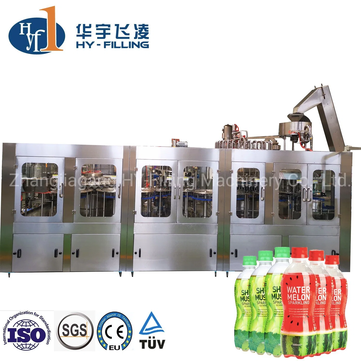 Fully Automatic Dairy Drink Juice Production Line Filling Capping Rinser Filler Capper Food, Beverage & Cereal Production Line Machine