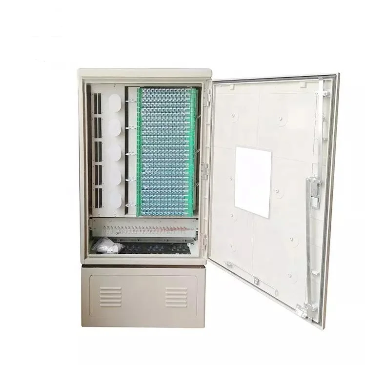 Alimentation d'usine de 96 144 288 coeurs de télécommunication réseau SMC de plein air du Cabinet Cabinet Cabinet pour FTTH