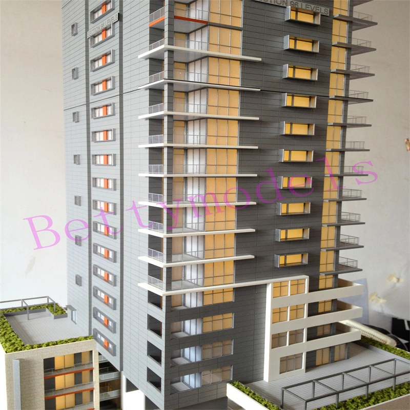 Tower Building Apartment Scale Model Paint Commercial Architecture Model Making