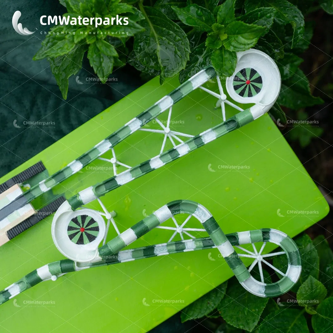 Neue Design Water Park Equipment 3D Modell Fiberglass Wasserrutsche Vergnügungspark-Produkte