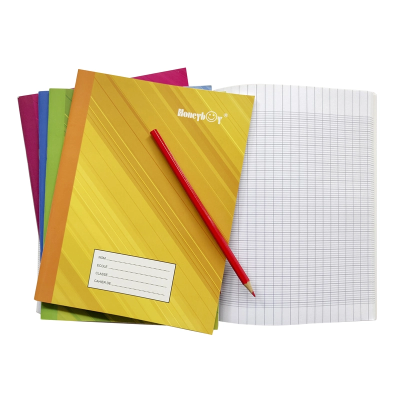 Cahier personnalisé en papier pour l'école et le bureau avec logo.