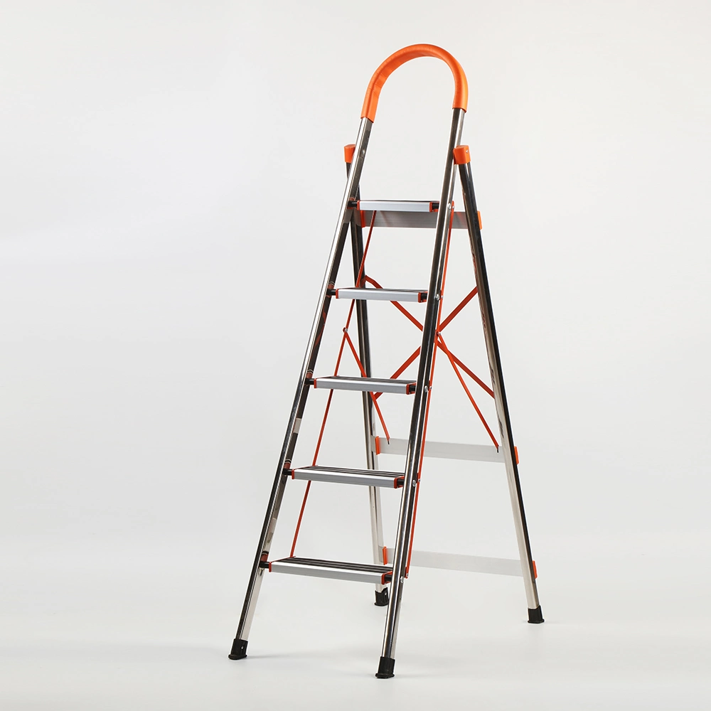 Stainless Steel High quality/High cost performance 5 Step Household Ladder