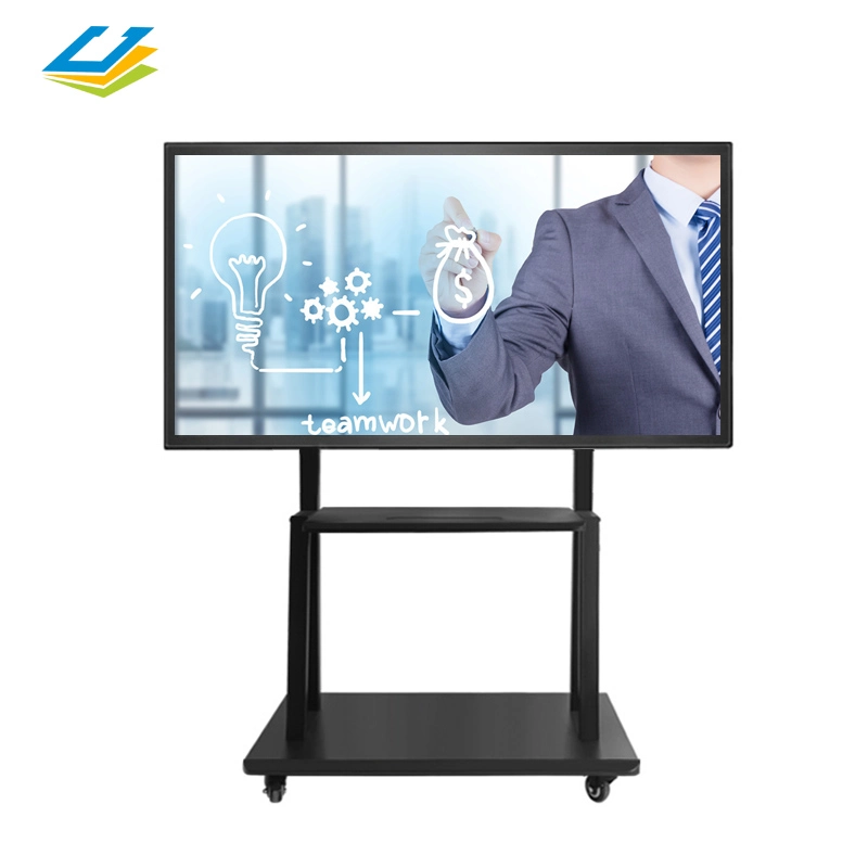 65 Inch Android/Windows 4K Multi Infrared Touch All in One Advertising Display Portable Interactive Meeting Whiteboard