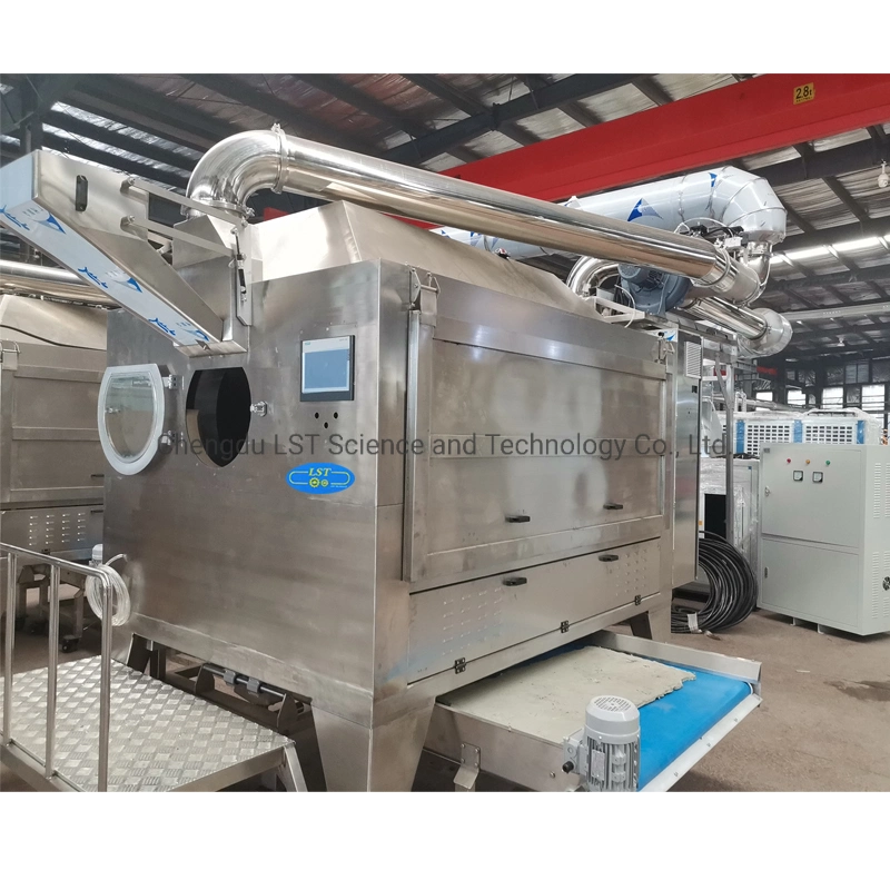 Automatic Rotary-Drum Sugar Powder Roller Chocolate Coating Machine Rotary Coating