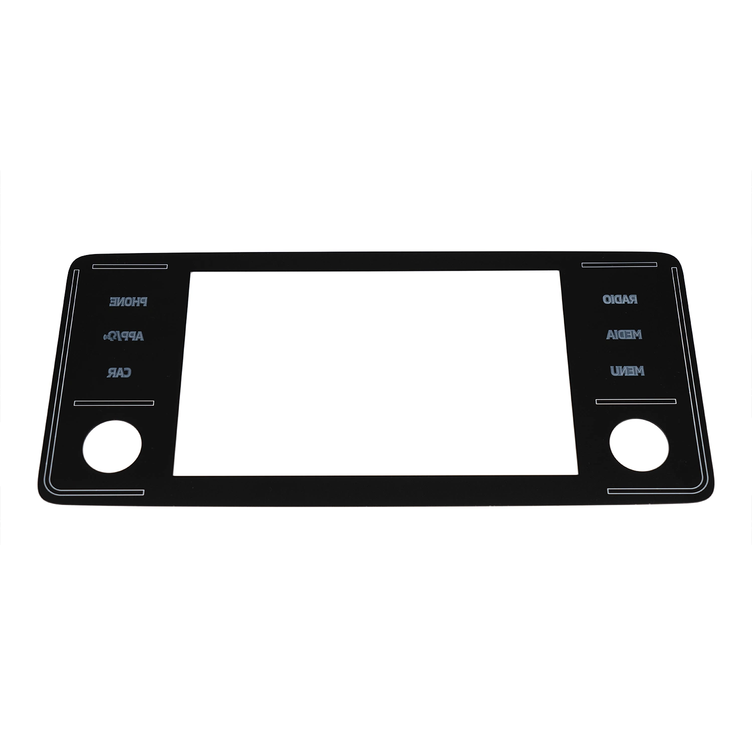 Printing Glass Black Cover Glass for iPad Factory Price