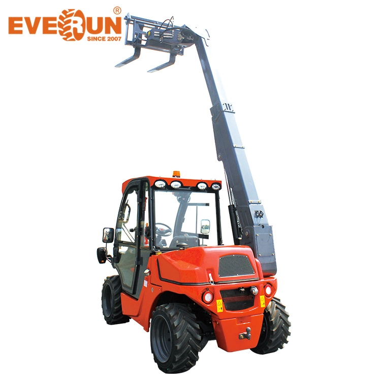 Everun Ert1500 1.35ton Telescopic Boom Compact Telehandler Mini Carregador de Rodas Telescópico Pequeno Equipamento Agrícola/Construção com Euro5/EPA4.