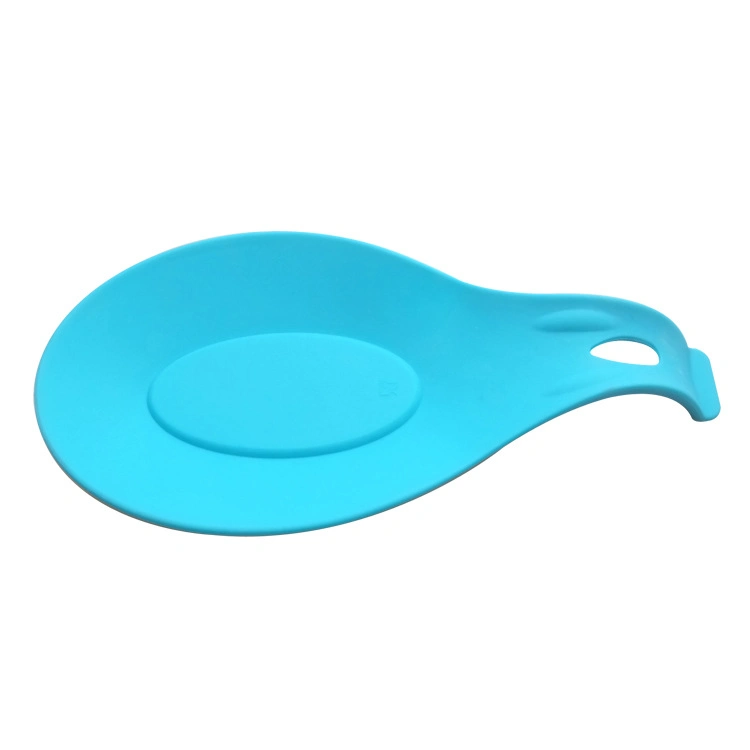 Food Grade Kitchen Accessories Silicone Spoon Heat Resistant Dish Spoon Pad