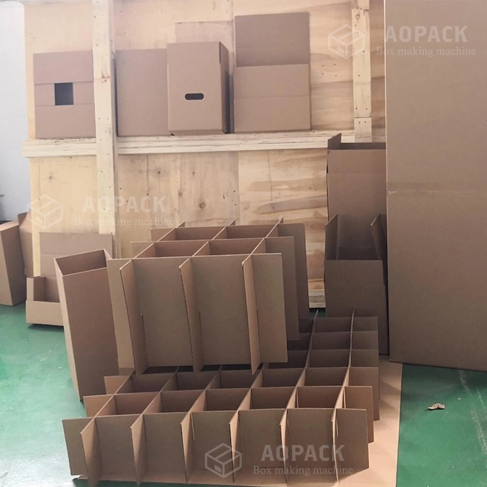 Aopack Système d'emballage intelligent Machine de fabrication de boîtes en carton simple et double paroi