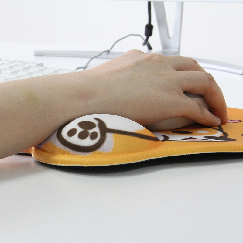 Custom Design Ergonomic Anime Cute Cartoon Gel Mouse Pad with Wrist Rest