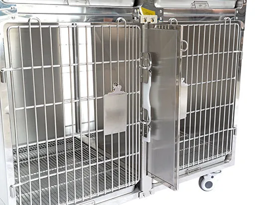 Dog Cat Veterinary 304 Stainless Steel Cage Full Round Corners for Sale