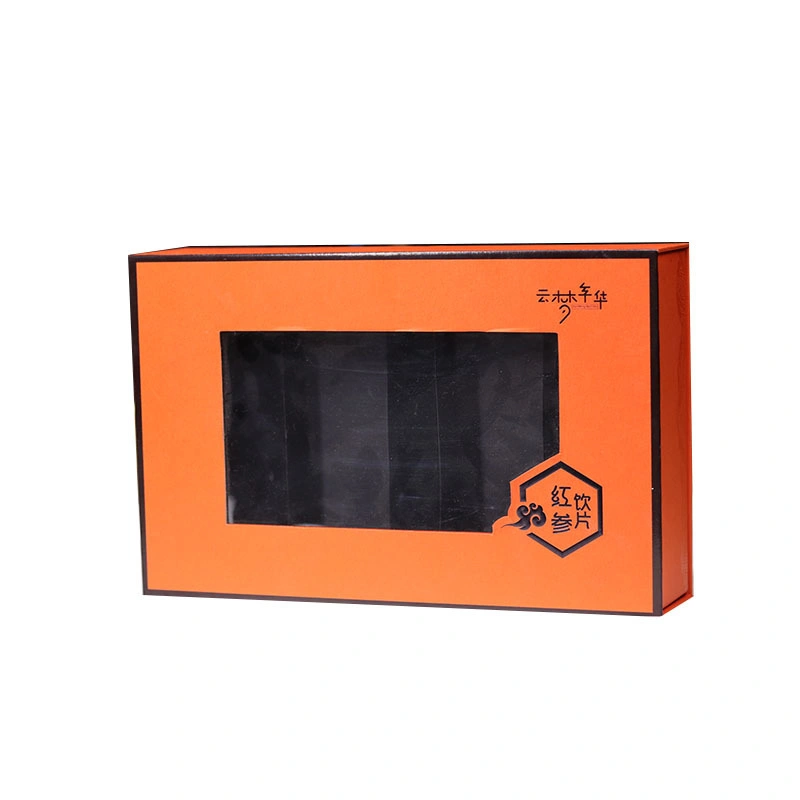 Ginseng Gift Box Window Opening Paper Gift Packaging Box Drawer Paper Box for Health Products