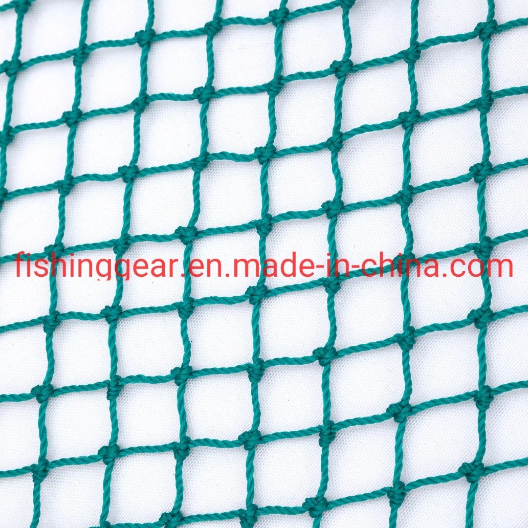 Зеленый цвет двойной оплеткой веревки рыболовных сетей для рыбного промысла решает