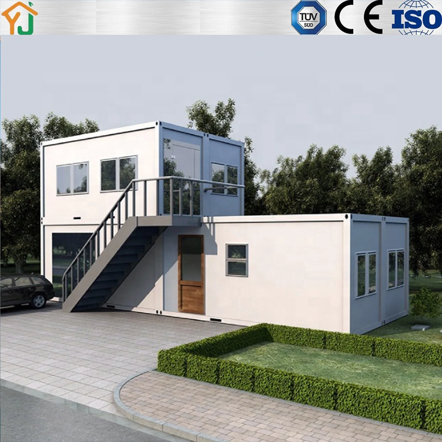 Mit Stahl-Baumaterialien Vorgefertigte Container House Custom Style Vorgefertigte Integriertes Haus Modularer Rahmen Mobiles Haus