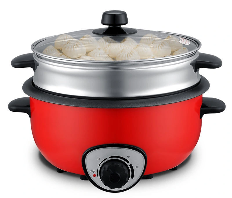 Nonstick Portable Electric Health Cooker 4L 5L 6L 1300W Skillet Hot Pot