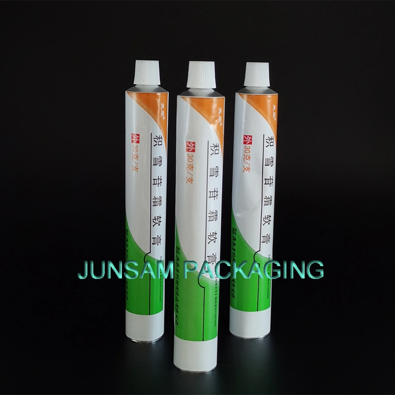 Portable Pharmaceutical Aluminum Packaging Tube for Ointment Gel Pain Release