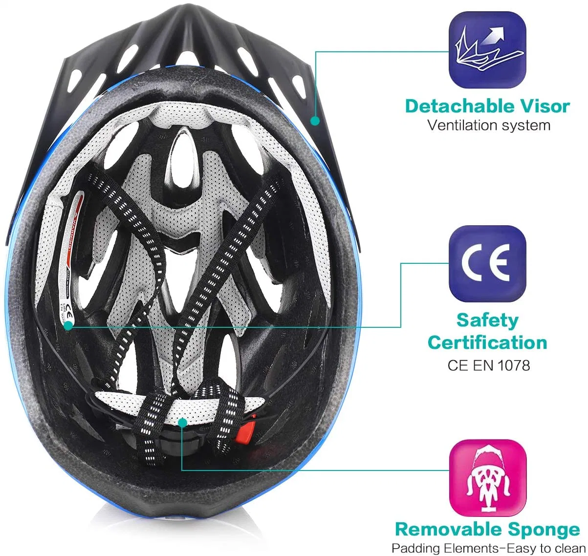 Adjustable Helmet Bicycle Road Bike Helmet/Mountain Bike Helmet/Cycle Helmet Bicycle Sport for Adults