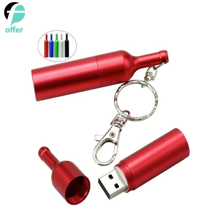 16GB garrafa de vinho moldada USB 3.0 Unidade Flash