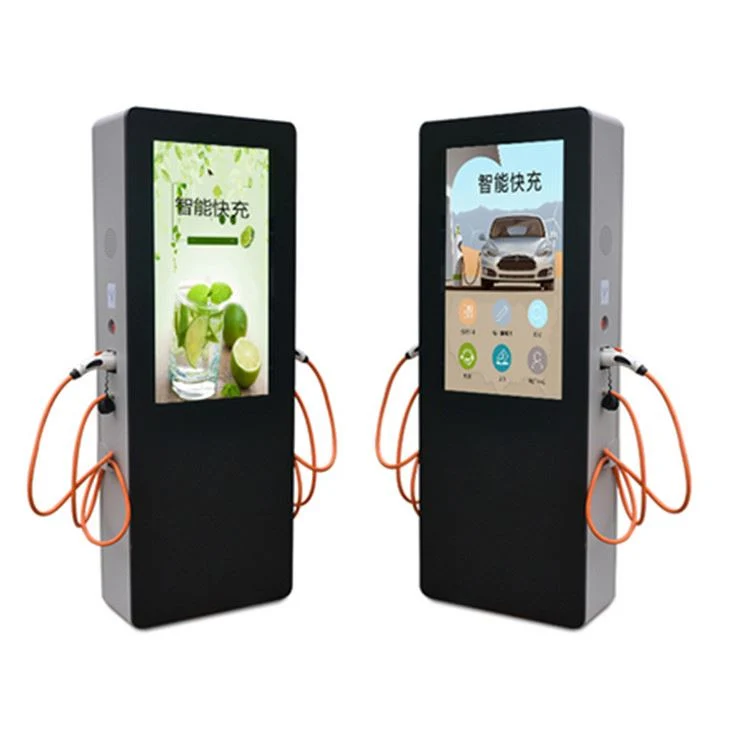 EV Charge Station with LCD Screen for Media Player with Ocpp1.6 1 Phase 7W to Play Video