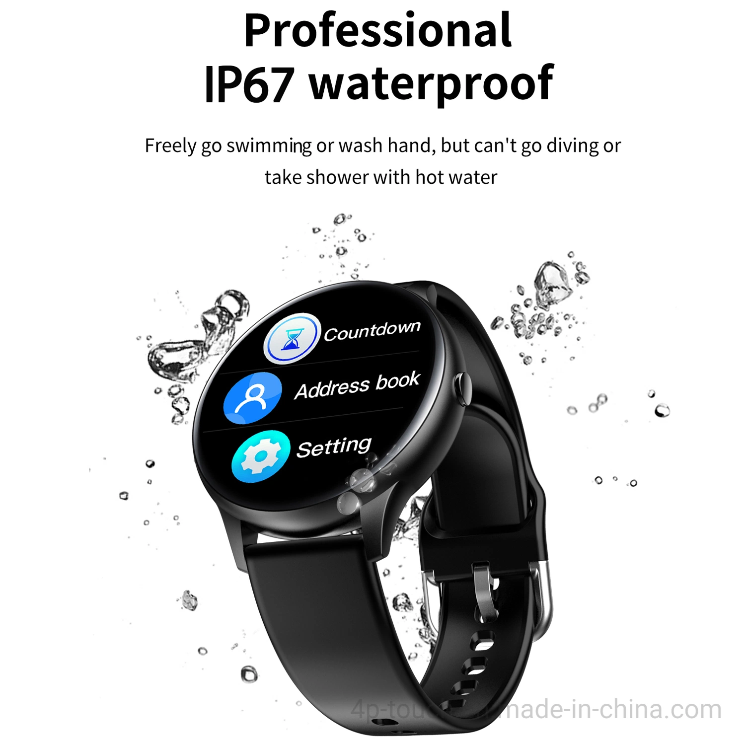 2022 New Arrival Body Temperature Waterproof Sport Bracelet Watch Fitness Band K21