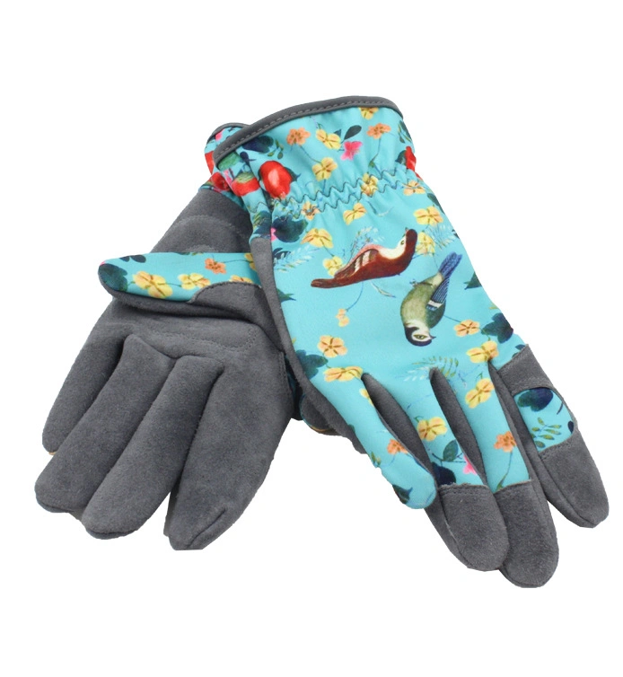 Outdoor Printing Gardening Women's Anti-Stab Anti-Cut Anti-Injury Labor Safety Gloves