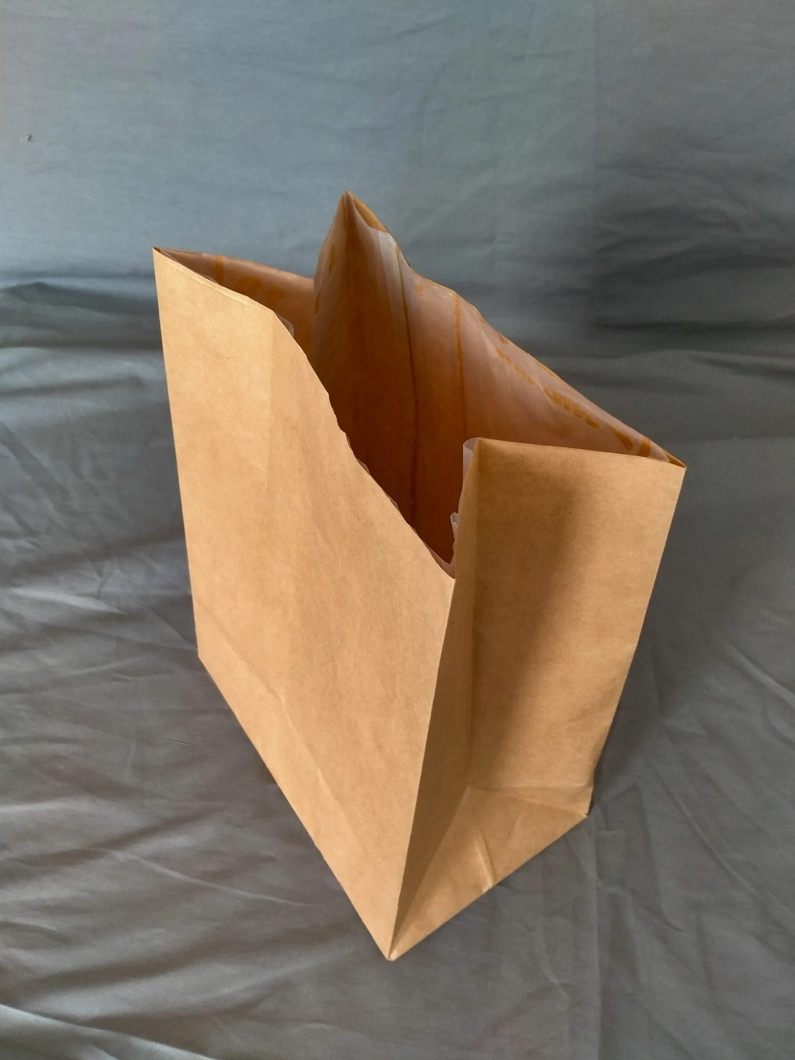 50 Lb Food Waste Disposable Compost Compostable 100% Biodegradable Brown Craft Kraft Waxed Paper Garbage Bags