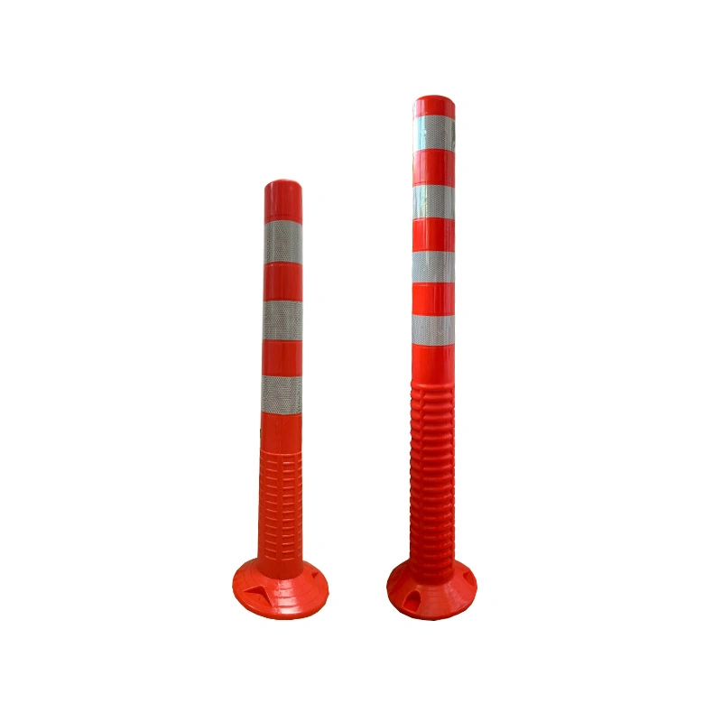 110cm Reflective Traffic Plastic Round Delineator Bollards/Warning Post