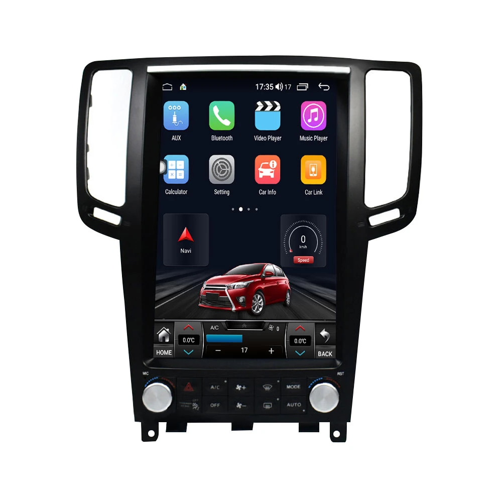 1 DIN Android Auto Car Radio Multimedia Player for Infiniti G25/G37 2004 2005 2006 2007 2008 2009 2010 2011 2012 2013 3+32 GB GPS Wireless Speaker