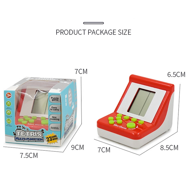 Built-in 23 Classic Cube Games Retro Electronic Game Console Toys Children Hand Held Playing Set Toy Wholesale/Supplier Mini Toy Kids Game as Gift