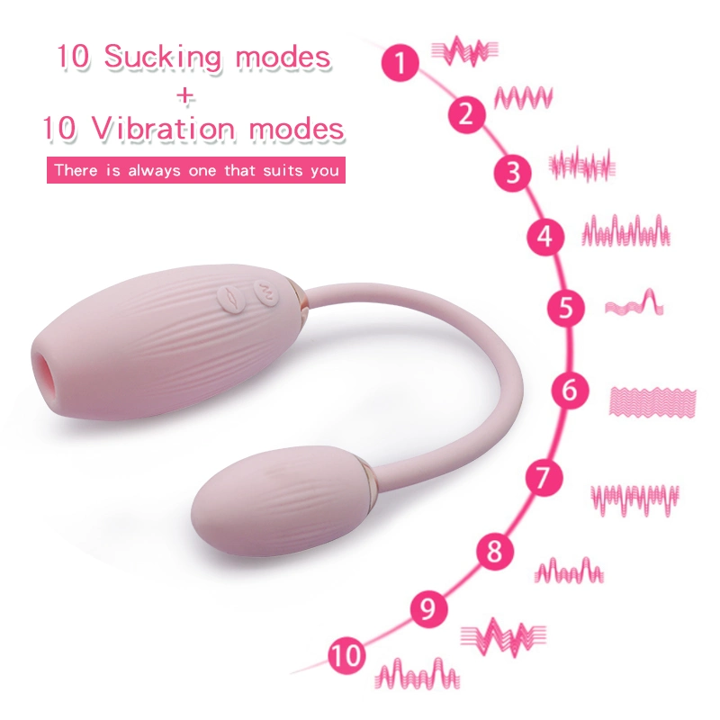 Silicone Vibrating Sex Toys 2-in-1 Clitoris Stimulator Sexy Toys Clitoris Sucking Vibrator Female Masturbation