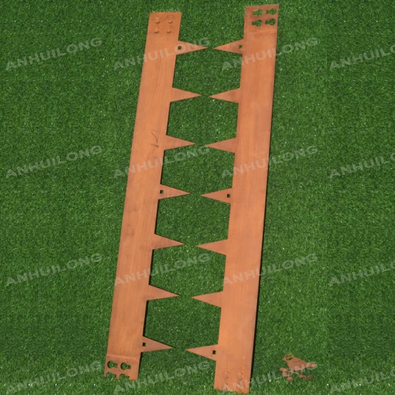 Corten Steel Rasen Kanten Metallzaun Flexible Grenze