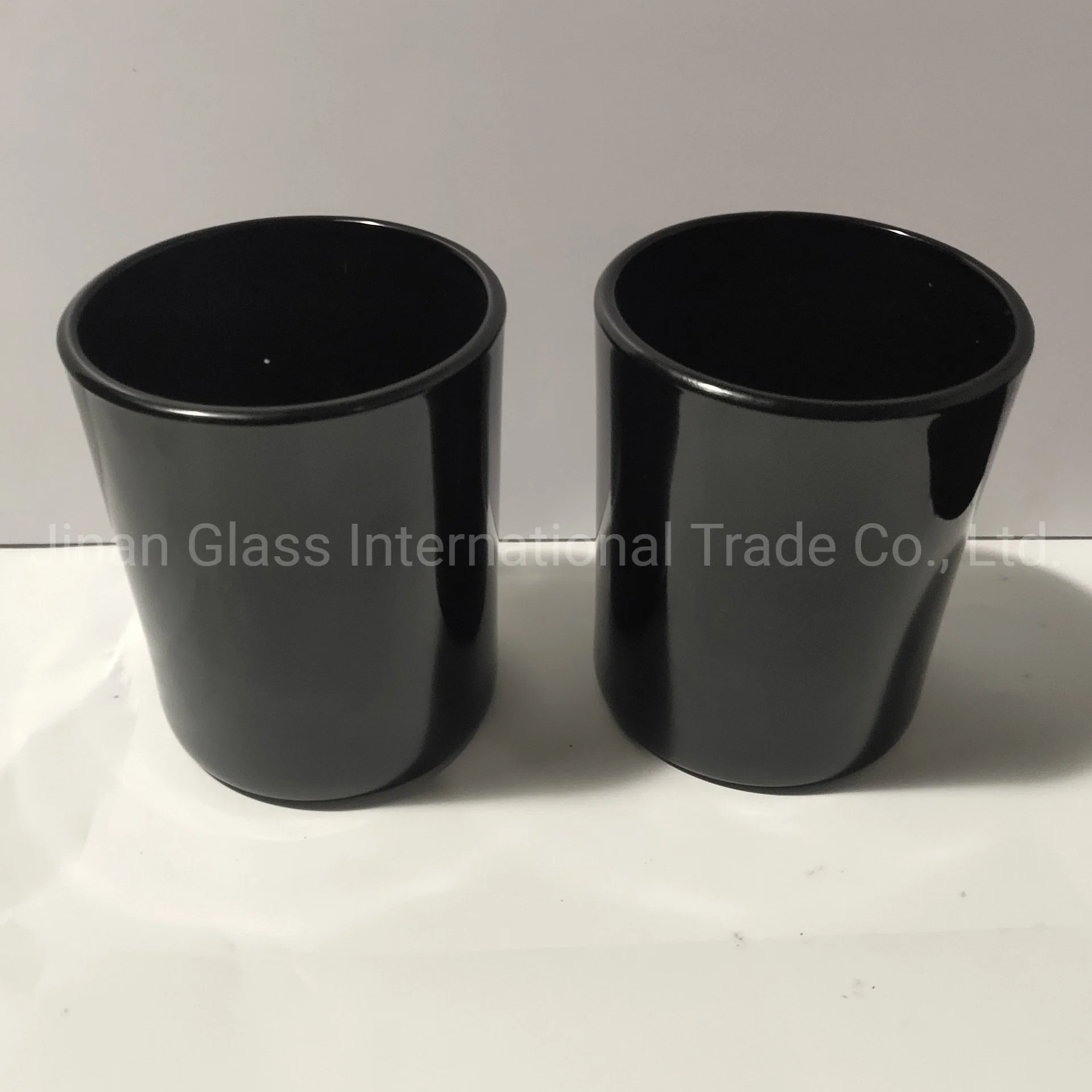 2021 Hot Sale Frosted Black Aromatherapy Ceramic Candle Cup