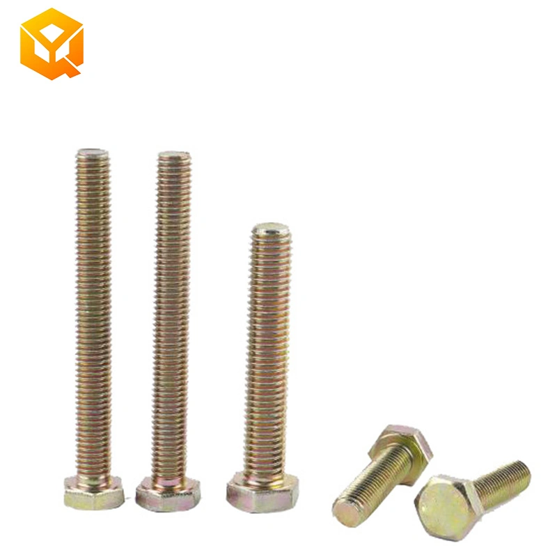 DIN933 M8 Hex Bolt with Zinc Plated