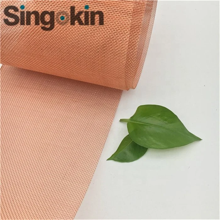 USA 250 325 Mesh Ultra Fine Plain Weave Copper Wire Mesh Shielding Faraday Cages Fabric