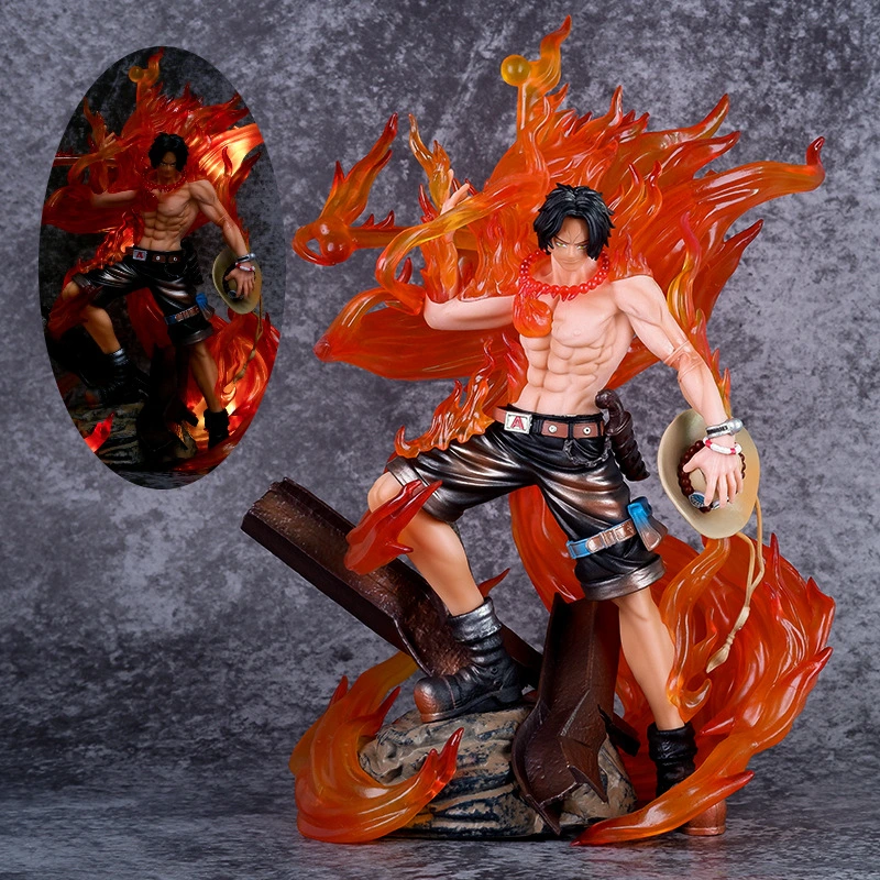 Factory Supply Battle Gk Portgas D Ace One Piece Japanese Plastic Figure Wholesale Figure Toys