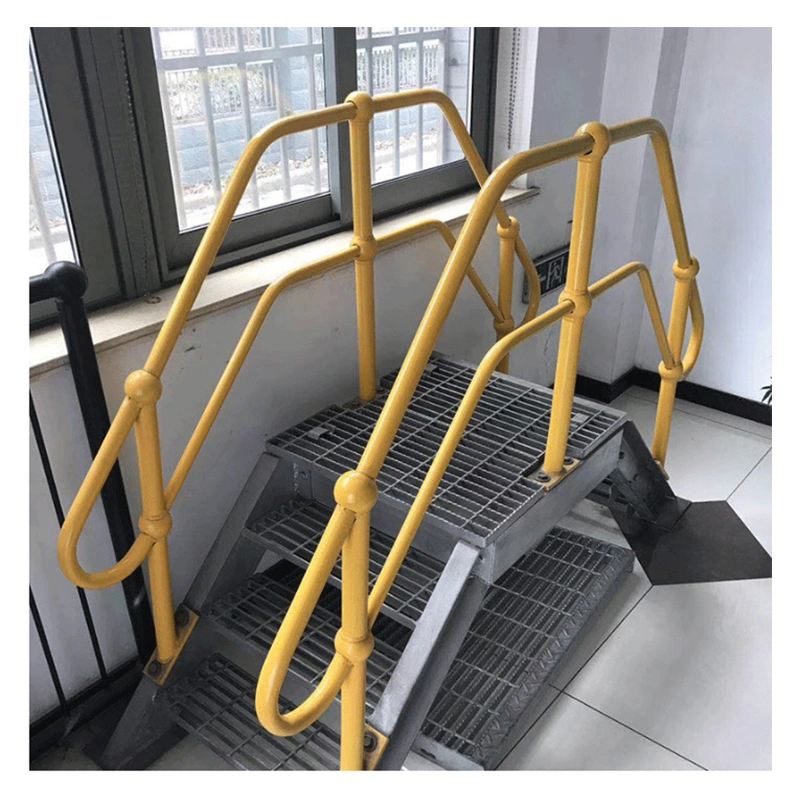 Ball Joint Handrail Surface Treatment Yellow