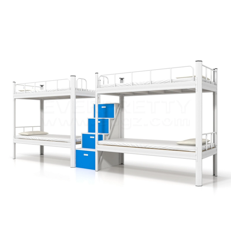 Hospital Clinic Medical Worker Dormitory Bunk Bed with Cabinet