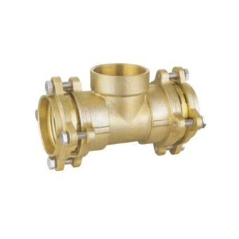 Brass or Dzn Compression Fitings Tee for PE Pipe