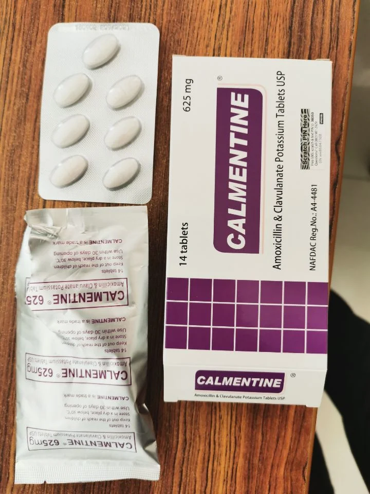 E amoxicilina clavulanato Tablet 625mg medicamentos acabados de Medicamentos