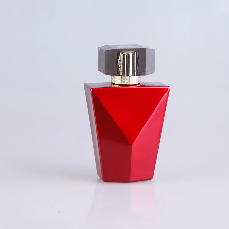 100ml Red Cosmetic Packaging Glassware Glass Spray Bottles Glass Perfume Bottle