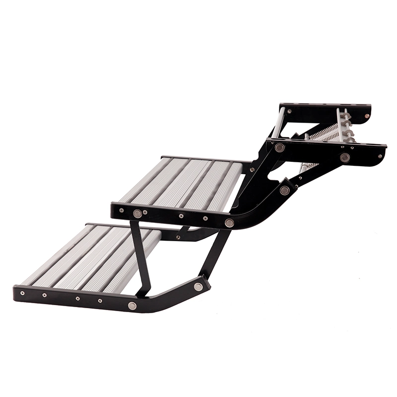 Maygood Aluminum Manual Caravan Camper Trailer Steps Folding Ladder Step for Side Door of RV Truck