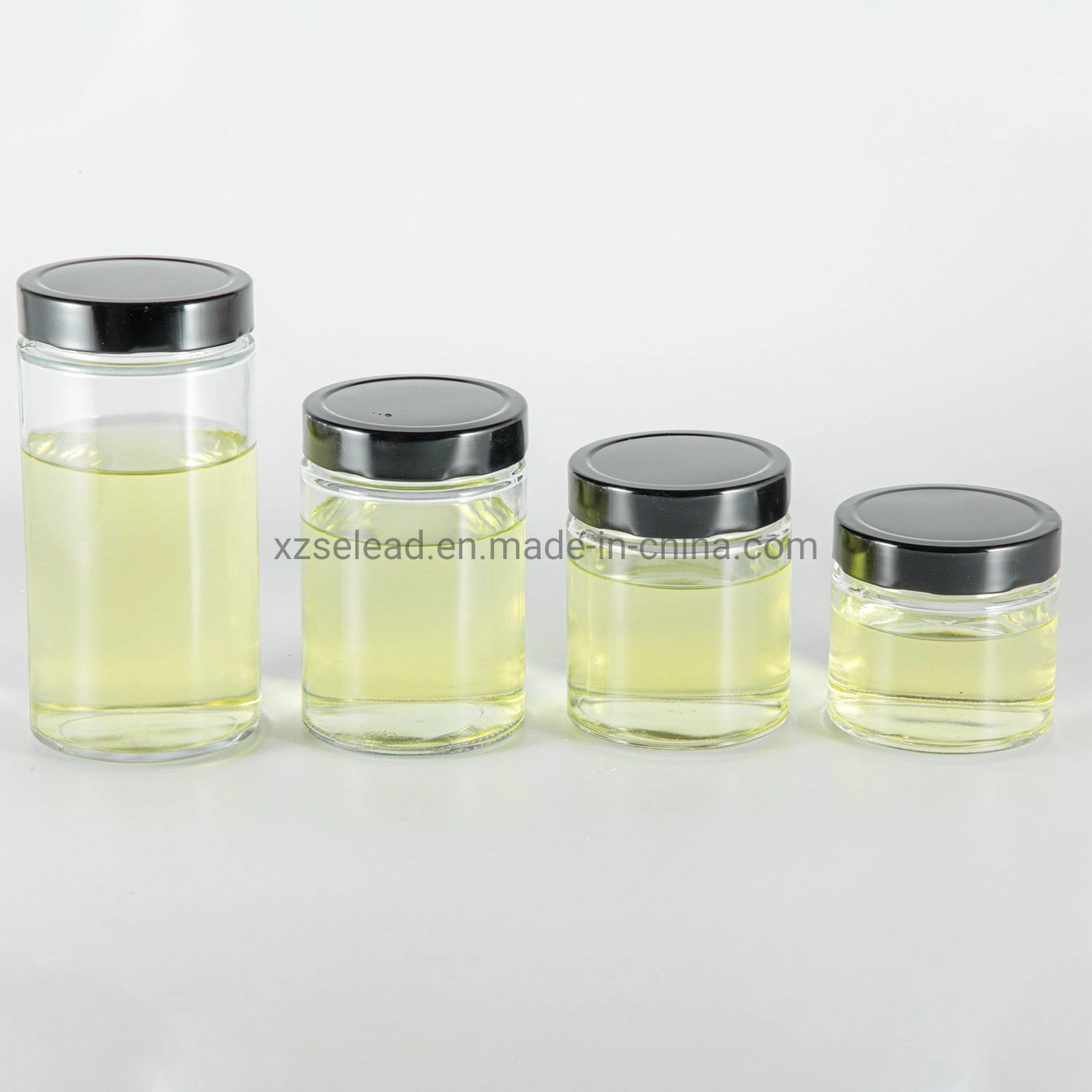 Straight Side Ergo Glass Packing Snacks Baby Food Jar with Deep Lid 35ml 100ml 380ml 730ml Honey Glass Jar