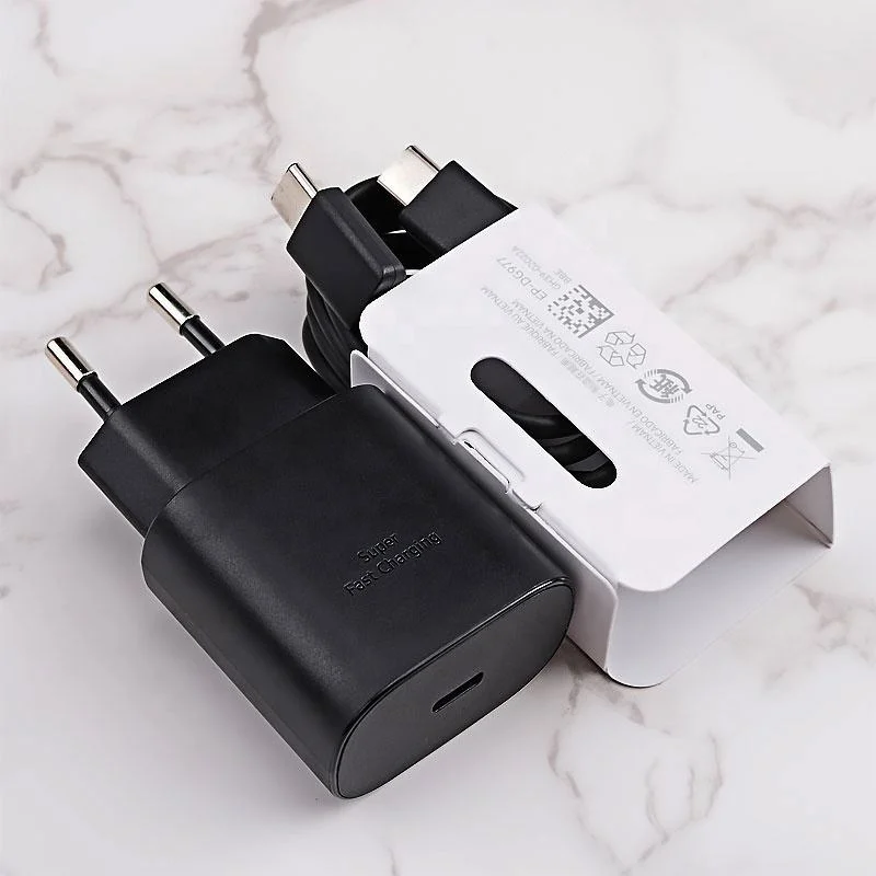 Premium Quality for Charger 25W 45W Super Fast Charger Us EU UK Plug USB C Power Adapter for S22 S21 Note10