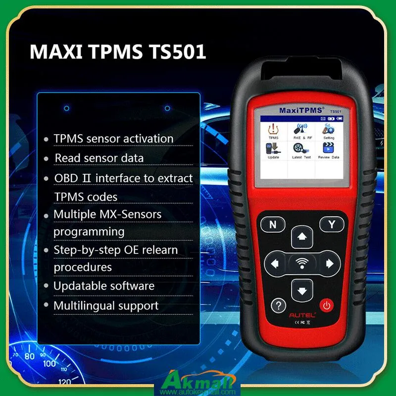 Autel Ts501 TPMS Neulernen OBD2 Auto-Diagnose-Tool-Sensoren liest / löscht Codes des TPMS-System-Code-Lesers aktivieren TPMS