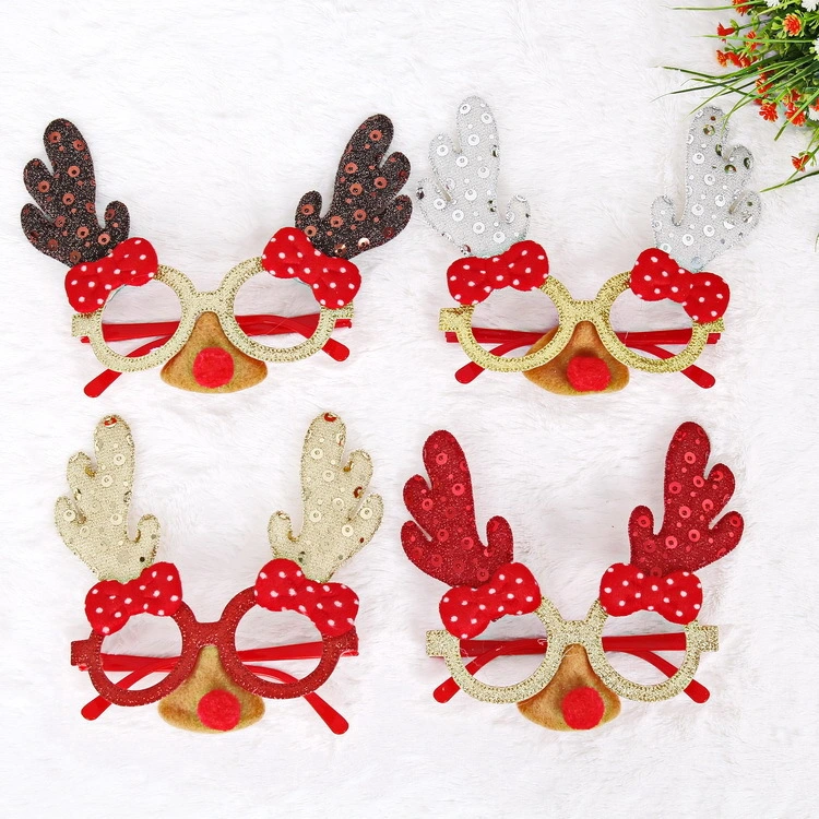 Christmas Party Decoration Accessories Creative Gift Dress up Glasses Frames